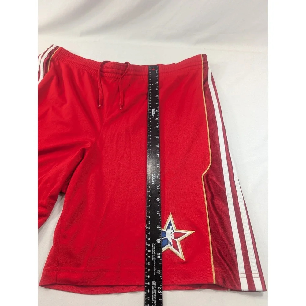 adidas NBA All-Star Dallas 2010 Western Conference Shorts Red White size XL